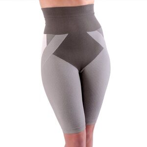 NEW Lanaform Mass & Slim L Shapewear‎ High Rise Tummy Control Short Stretch Gray